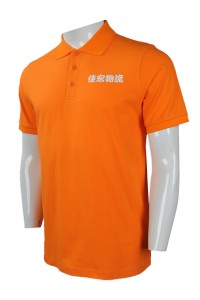 P901 來樣訂做短袖Polo恤 網上下單短袖Polo恤 物流公司 員工制服Polo恤 製衣廠     橙色